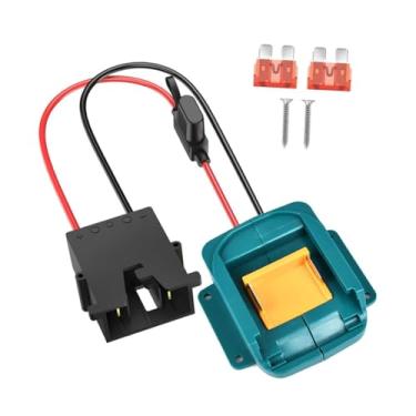 Imagem de MERIGLARE Adaptador de bateria para Power Wheel, conector 14 AWG, resistente, compacto, profissional, faça você mesmo, brinquedo de carro RC para bateria LXT de, Preto