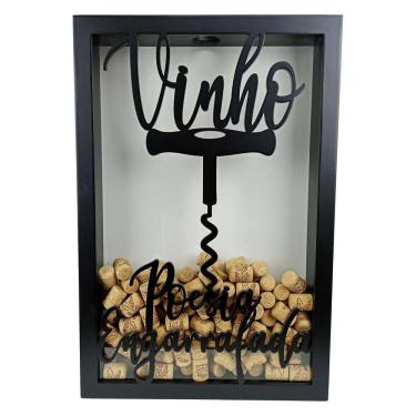 Imagem de Quadro Porta Rolhas - Poesia Engarrafada - 250 Rolhas