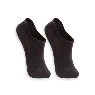 Imagem de Kit 2 Pares de Meias Invisível Lupo 4270-088, Preto