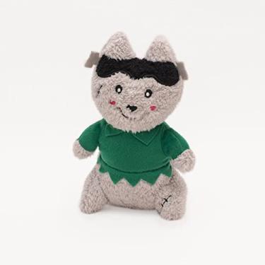 Imagem de ZippyPaws - Halloween Cheeky Chumz – Brinquedo de pelúcia macio com som único – Lobo Frankenstein