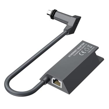 Imagem de Adaptador Ethernet Starlink para Internet por satélite retangular Starlink Geração 2, adaptador Starlink Ethernet V2 com conexão rápida e estável de rede externa com fio, adaptador atuado Starlink