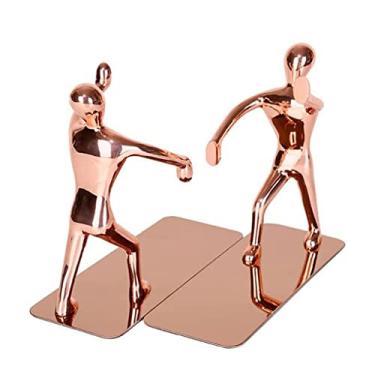 Imagem de Suportes de livros antiderrapantes resistentes Kung Fu Man extremidades de livro de aço inoxidável para decoração de escritório doméstico criativo para livros pesados