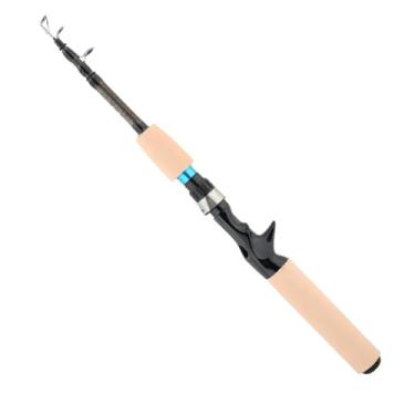 Imagem de Vara de pesca telescópica 0,9/1,2/1,5/1,8/2,1M vara de pesca marítima mini ultraleve portátil ajustável vara de pesca