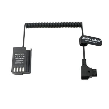 Imagem de Alvin's Cables DMW-DCC17 DMW-BLK22 Bateria falsa para adaptador de alimentação D-tap Cabo enrolado para câmera Panasonic Lumix S5 S5II S5K S5C GH6 GH5II G9 G9II