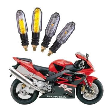 Imagem de Kit 4 Setas Sequenciais Pisca de Led Universal Modelo P50S Moto CBR 92