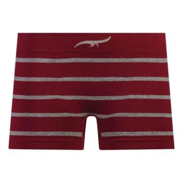 Imagem de Cueca Boxer Infantil sem Costura Bordô Zee Rucci, GG