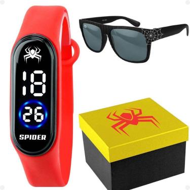 Imagem de Relogio Infantil Digital Prova Dagua + Caixa + Oculos Sol