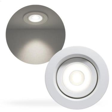 Imagem de Spot Led Embutir Redondo Branco 7w Crie Construa 9cm 6500k