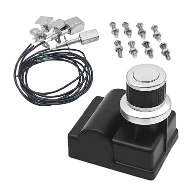 Imagem de Meyffon Kit de ignição de grelha adequado para membros Mark GR2039201-MM-00, 4 tomadas AA botão de pressão para Grill Chef BIG-8116 Bakers & Chefs GR2039201-BC-00 SAMS Club ST1017-01 ST1017-012939