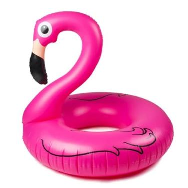 Imagem de Boia Flamingo Gigante 120cm Adulto para Piscina Praia Inflável cor Rosa