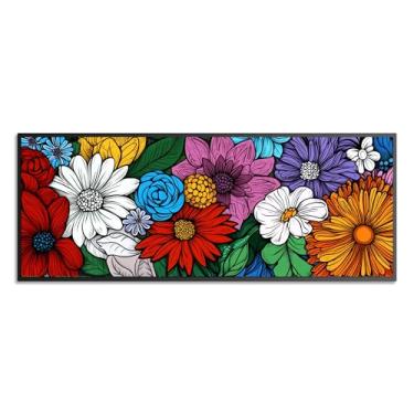 Imagem de Wergund Kits de arte de diamante grande para adultos, flor, 5D, faça você mesmo, tamanho grande, arte de diamante, crisântemo, broca, cristal, strass, bordado, ponto cruz, arte, arte, lona, decoração