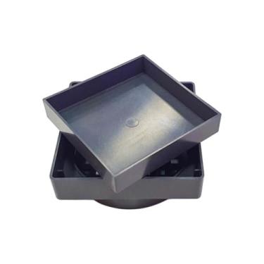 Imagem de Kit 2 Ralo Oculto Invisível Sifonado inteligente, Ideal para Porcelanato e Áreas Internas(Cinza Escuro)