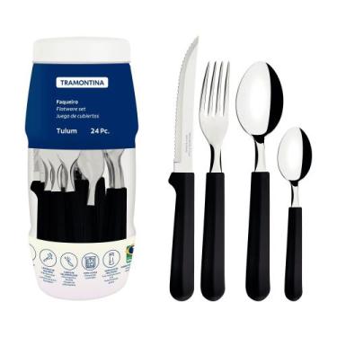 Imagem de Faqueiro Tramontina Tulum com Lâminas em Aço Inox e Cabos de Polipropi