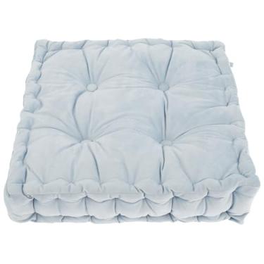 Imagem de Almofada de chão de meditação, almofadas grandes para adultos, almofadas macias e confortáveis, almofadas de chão grossas adornadas, almofada de meditação quadrada para ioga, sala de estar, sentado