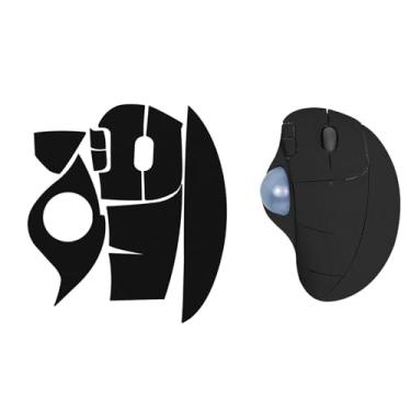Imagem de NOUKAJU Fita adesiva para mouse com cobertura total para Logitech Ergo M575, fita antiderrapante para mouse, kit de atualização de mouse profissional pré-cortado resistente ao suor (preto)