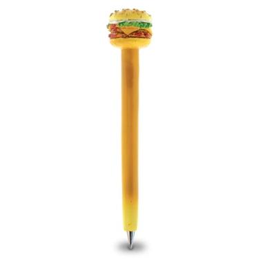 Imagem de Caneta para canetas Planet Pens Cheeseburger Novidade - Caneta esferográfica colorida e exclusiva para crianças e adultos com materiais de escritório e caneta esferográfica de escrita rápida de fast food para escola de papelaria fresca, acessórios de decoração de mesa de escritório