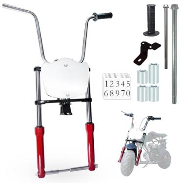 Imagem de JMCHstore Mini kit de suspensão de garfo dianteiro para Coleman CT100U CC100X B100, para FRP GMB100, Mega moto MMB80 105 Motovox MBX10 Realtree RT100 Mini bike (preto e vermelho)