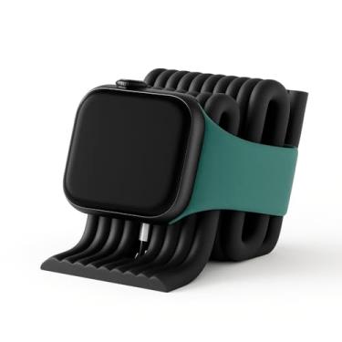 Imagem de KingShield iDock Suporte de Carregador para Apple Watch Ultra 1/2/3, Series 6/7/8/9/10/11 (Não acompanha carregador) Preto