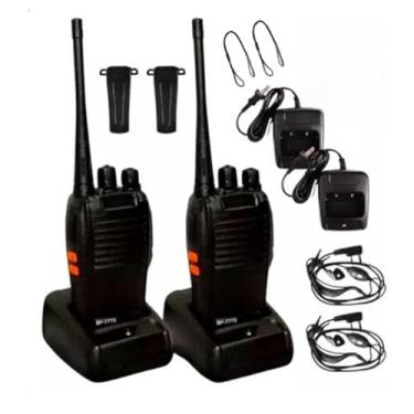 Imagem de Walk Talk BF 777S Rádio Comunicador Par Mais Headset Comunicação Segura Para Empresas Para Eventos E Segurança