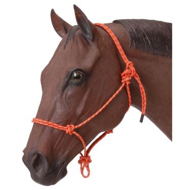 Imagem de Tough 1 Cabresto amarrado com corda de poliéster para cavalo, laranja