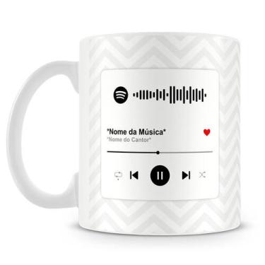 Imagem de Caneca Personalizada com Música do Spotify - Presente Único e Emociona