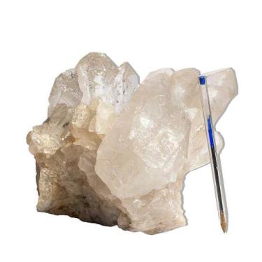 Imagem de Drusa de Cristal Quartzo Natural - Aglomerado de Pontas Naturais - 3,8
