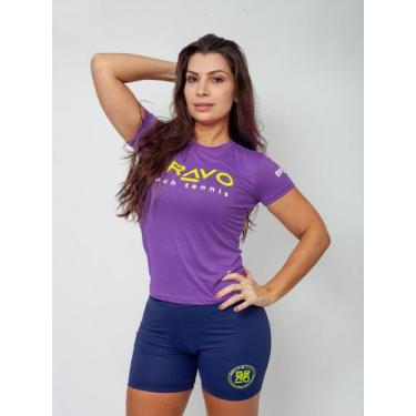 Imagem de Baby Look New Game Manga Curta Roxa - Bravo, P