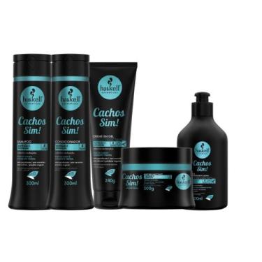 Imagem de Kit Cachos Sim! Haskell 5 itens, 300ml