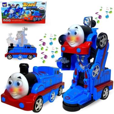 Imagem de Trenzinho Thomas Vira Robô Transformers Com Som E Luz Anda - Europio