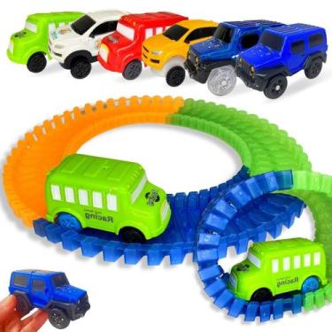 Imagem de Pista Gigante Montável c/ 4,2 Metros 6 Carrinhos Loop Maluco - Europio