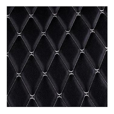 Imagem de Couro sintético acolchoado vinil PVC tecido de couro sintético impermeável tecido de couro sintético acolchoado ponto diamante acolchoado forro de linho estofado (preto 3, 1,6 x 4m)