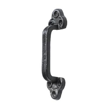 Imagem de IEUDNS Maçaneta de portão de celeiro, decoração rústica para casa com parafusos, substituição resistente, decorativa para cerca, garagem, gaveta, armário, 6cmx22.5cm