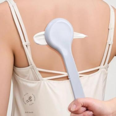 Imagem de 1 aplicador multifuncional de pomada de loção de cabo longo limpador corporal escova de chuveiro aplicador traseiro