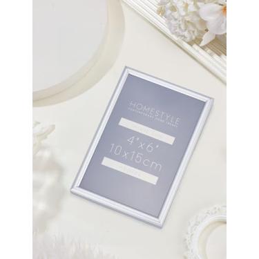 Imagem de 1 porta-retrato de liga de liga com vidro, moldura retangular de vidro duplo caramelo para pendurar na parede e mesa ou ótimo presente para aniversário, casamento, 16 x 11 x 1,5 cm