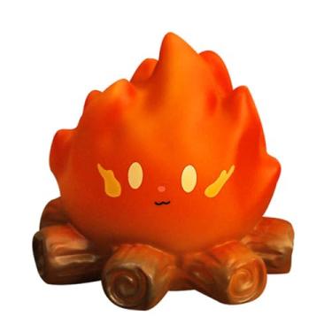 Imagem de Bothyi Luz noturna para fogueira, luminária de mesa, fofa, compacta, portátil, de cabeceira, luz noturna de para decoração de festa de Halloween em