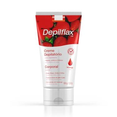 Imagem de Creme Depilatório Corporal Depilflax Morango 100g