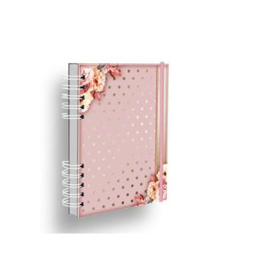 Imagem de Caderno De Anotações - 200 Pag - Coleção Floral Rosa - NISTI PRINT