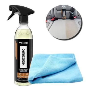 Imagem de Kit Higicouro Vonixx + Pano Microfibra - Limpeza de Couro