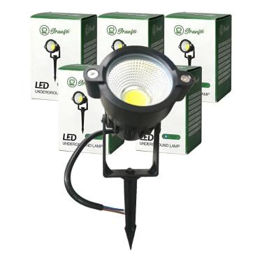 Imagem de Kit 5 Un Luminária Espeto De Jardim 9 Branco-Quente 127/220V