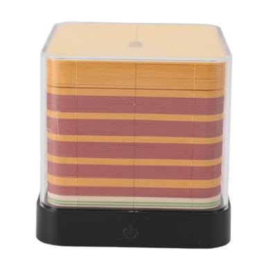 Imagem de Calendário de Arte 3D Bloco de Notas Calendário 3D 2024 Bloco de Notas Chinês Amarelo Guindaste Torre Escultura Em Escultura DIY 3D Art Notepad para Decoração de Mesa de Casa