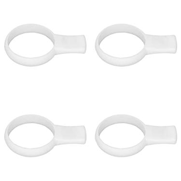 Imagem de Conjunto de Auxílio Ao Instrutor de Aderência de Tênis, Material Leve de Silicone, Distância de Alcance Dos Dedos, Aplicação Universal para Sensação de Mão Confortável (Branco)