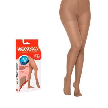 Imagem de Meia Calça de Compressão Kendall 15-20mmHg com ponteira 1631 Mel - GG,