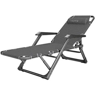 Imagem de Espreguiçadeira cadeiras de jardim espreguiçadeira para casa cadeira de almoço cadeira dobrável portátil de escritório cadeira dobrável para adultos sofá preguiçoso jardim acampamento varanda banho