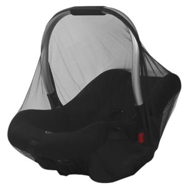 Imagem de Capa de rede de berço para bebês, capa de rede de proteção contra moscas para bebês, elástico de ajuste largo, malha fina, barreira respirável para piquenique, berços de viagem