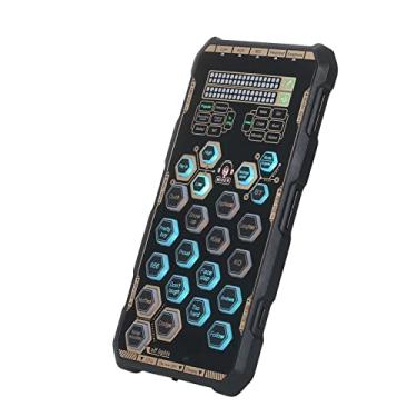 Imagem de Placa de som ao vivo, portátil, ao ar livre, portátil, dispositivo de efeito de placa de som DSP, misturador de áudio, trocador de voz, placa de áudio, trocador de som (D 16,3 x 8,3 x 1,3 cm)