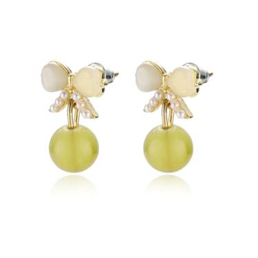 Imagem de Brincos de rosa com acabamento em ouro 14K para mulheres - design de cesta floral de zircônia cúbica vermelha, presente de aço cirúrgico hipoalergênico, joia sofisticada de flor eterna, Medium, Metal