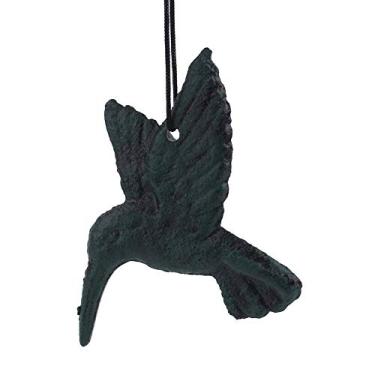 Imagem de Phefop Ornamento de Carrilhão de de Metal, Decoração de Suspensão Em Forma de Pássaro Exclusivo Com Som de Melodia Nítida para Jardim Doméstico Ao Ar Livre (Verde)