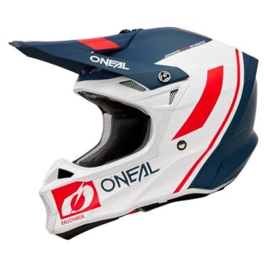Imagem de O'Neal Capacete Hyperlite 10 SRS Fluxo Azul/Branco/Vermelho, MD