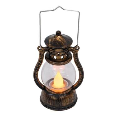 Imagem de Lamparina Decorativa Lampião Luminária Vela Led A Bateria