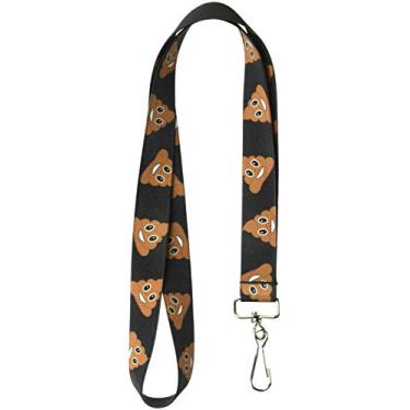 Imagem de Buckle-Down Emoji masculino com cordão, multicolorido, padrão